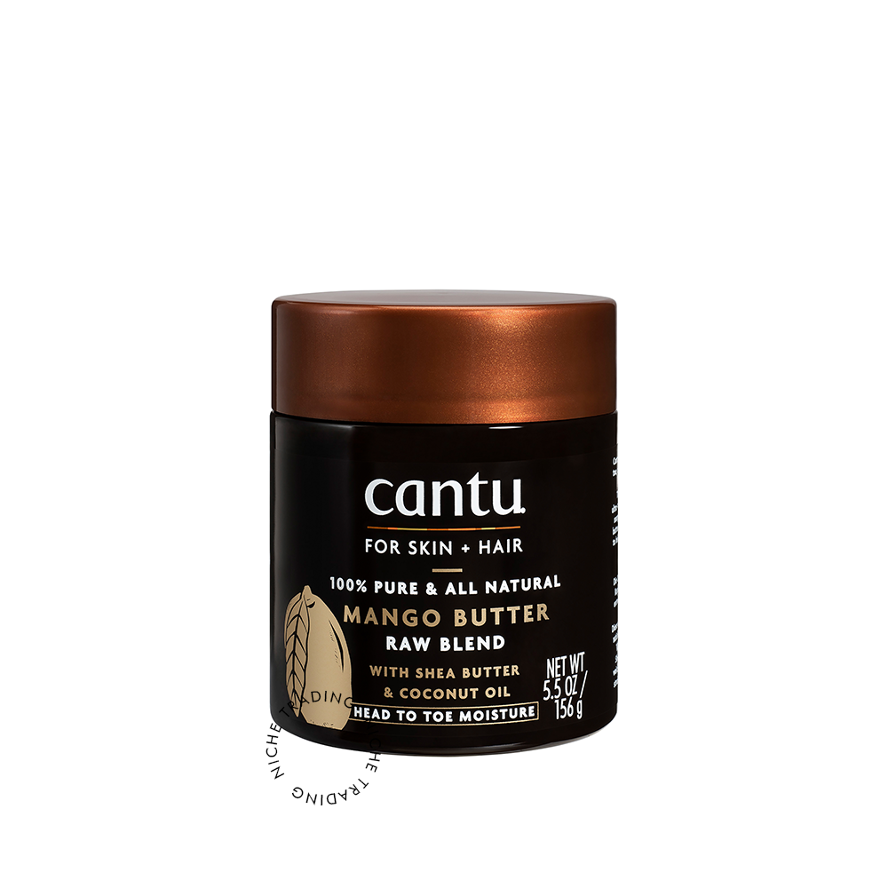 Cantu 100% Pure Mango Butter Raw Blend Skin + Hair Moisturizer 156 gm
