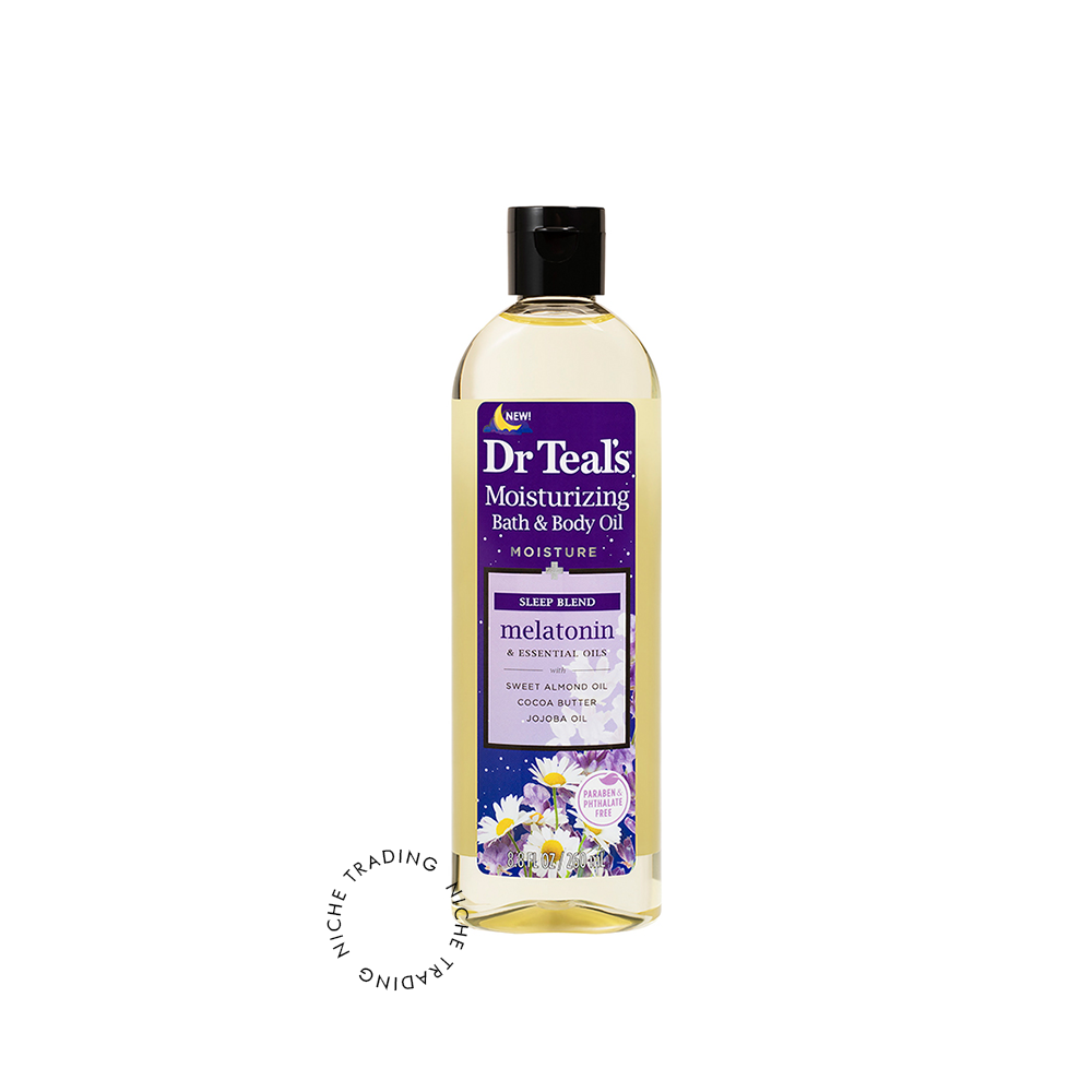 Dr Teals Melatonin 8.8oz Body Oil 260ml - Dr. Teal's | Niche Trading Qatar