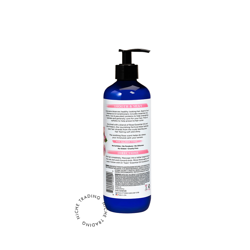 Dr Teals Rose & Milk Shampoo 473ml