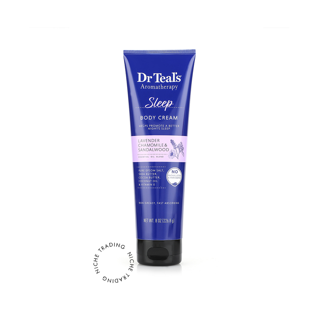 Dr Teals Aroma Sleep Body Cream 226.8 Gm - Dr. Teal's | Niche Trading Qatar