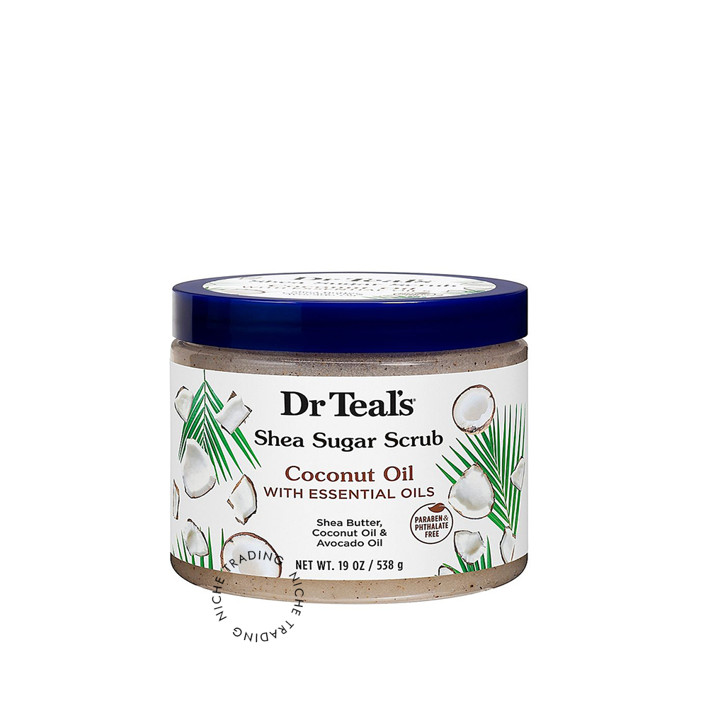 Dr Teal S Shea Sugar Body Scrub with Coconut Oil and Essential Oils 538 gm