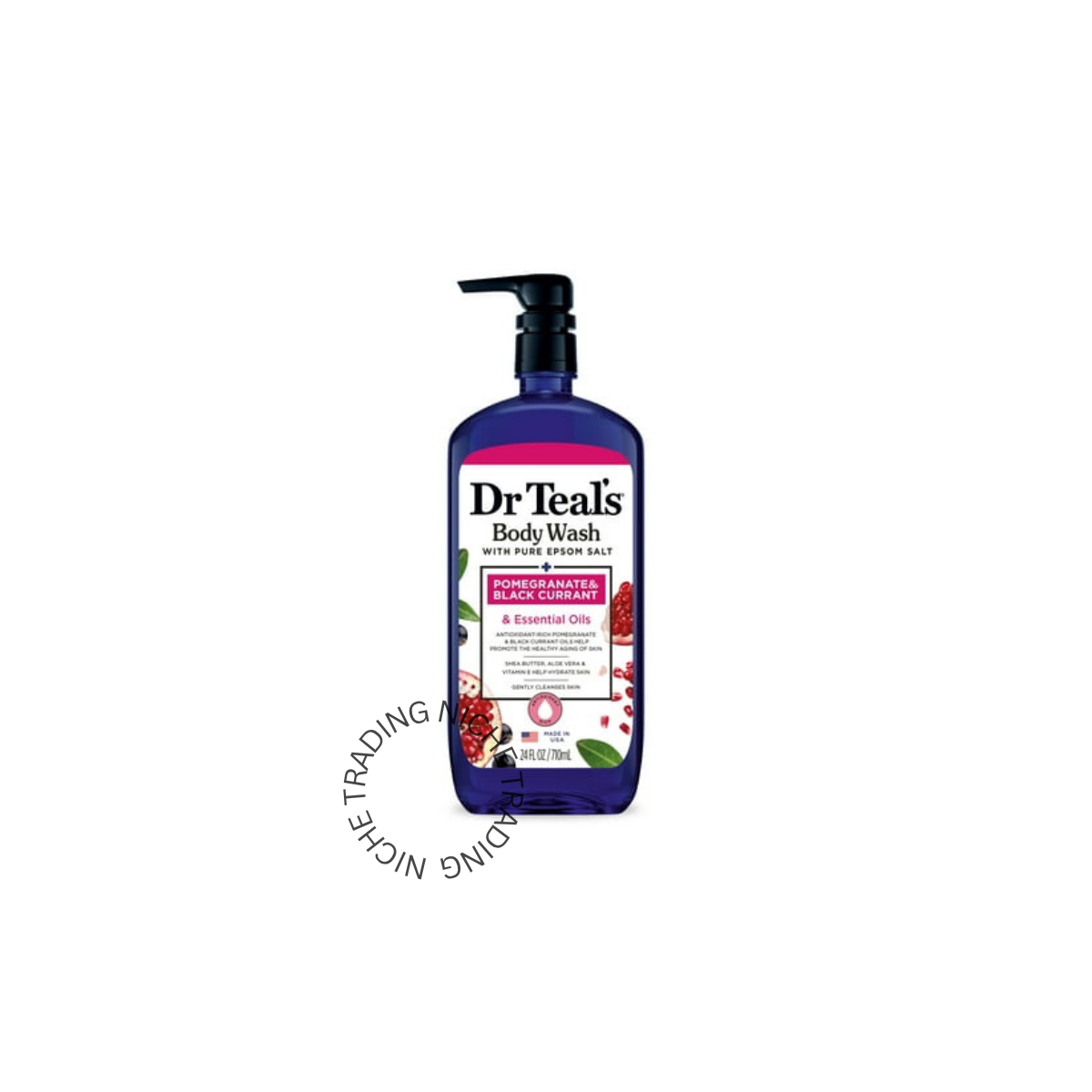 Dr. Teal's Pomegranate & Black Currant Body Wash 710ml - Dr. Teal's | Niche Trading Qatar
