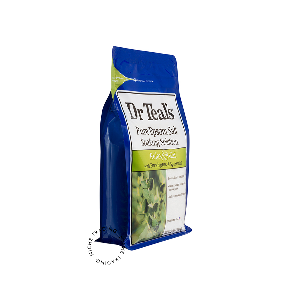 Dr Teals Dr. Teals Therapy Solutions Epsom Salt Soaking Solution, Relax Eucalyptus Spearmint 1.36kg