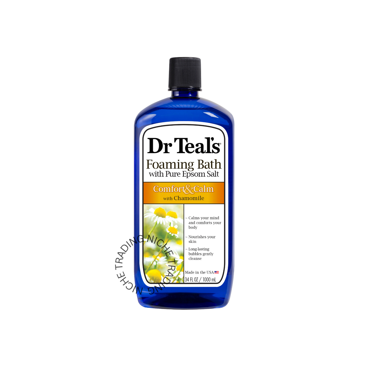Dr. Teal's Comfort & Calm Foaming Bubble Bath with Pure Epsom Salt 1000ml - Dr. Teal's | Niche Trading Qatar
