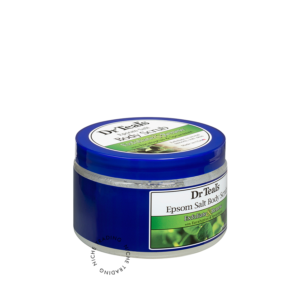 Dr Teals Exfoliate & Renew Eucalyptus & Spearmint Epsom Salt Body Scrub 454 gm