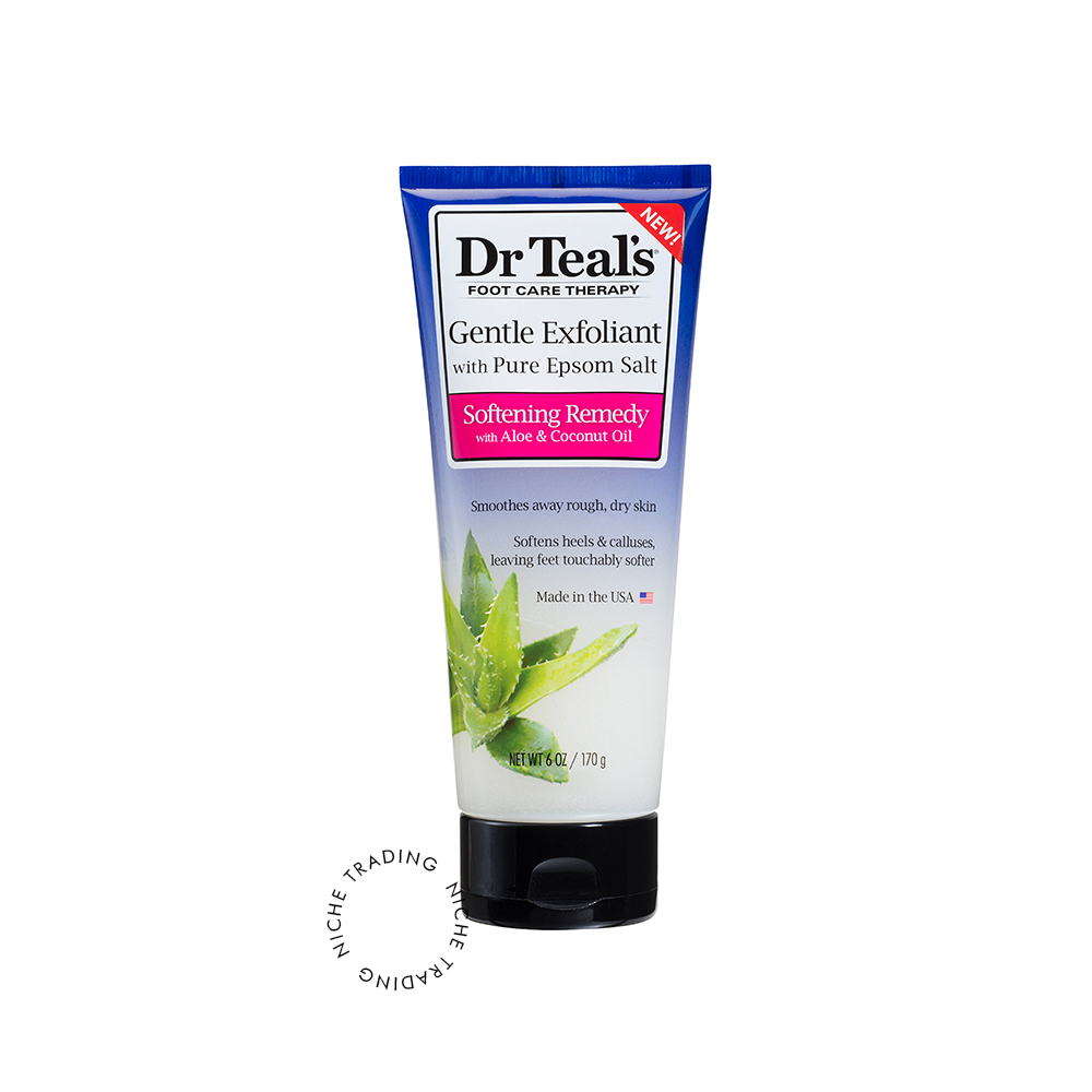 Dr Teals Gentle Exfoliant with Pure Epson Salt foot cream 170 gm