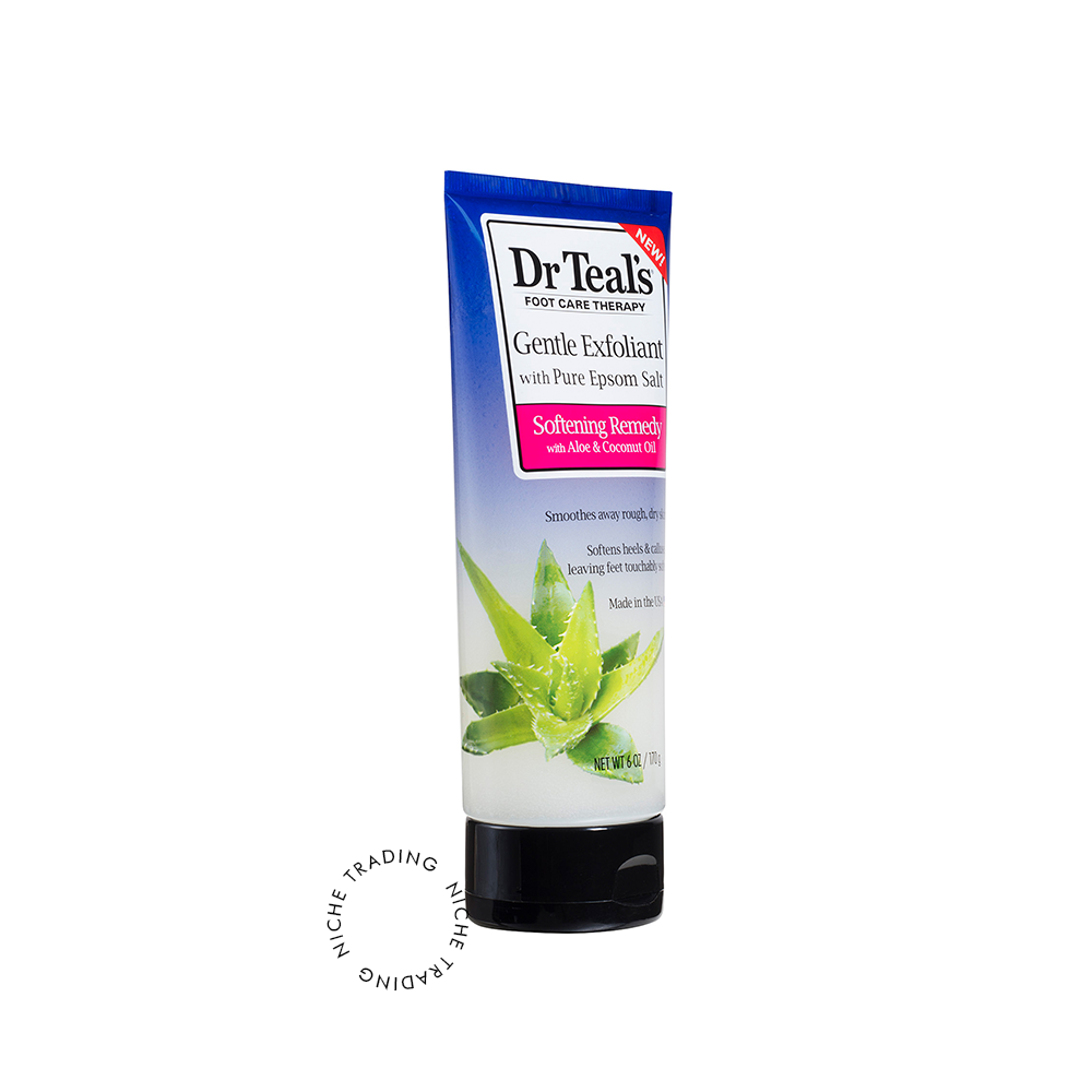 Dr Teals Gentle Exfoliant with Pure Epson Salt foot cream 170 gm