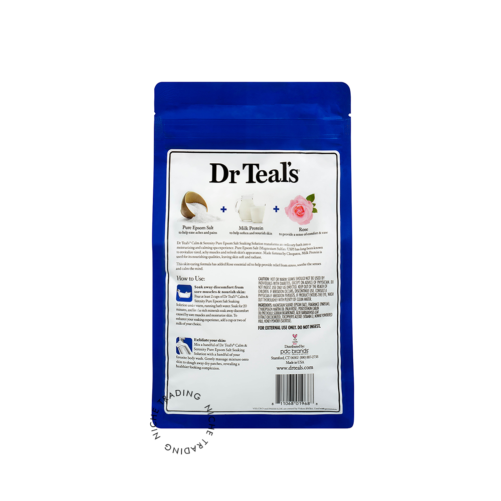 Dr Teals Calm & Serenity Pure Epsom Bath Salt - 3lb 1.36kg