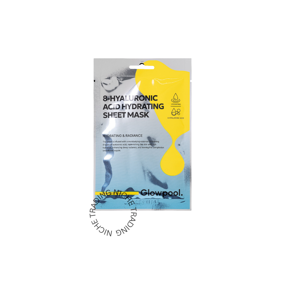 Glowpool 8-HYALURONIC ACID HYDRATING  MASK 23ml - Glowpool | Niche Trading Qatar