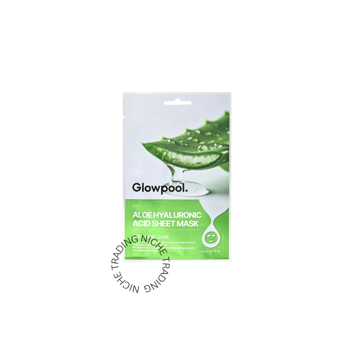 Glowpool ALOE HYALURONIC ACID SHEET MASK 23ml - Glowpool | Niche Trading Qatar