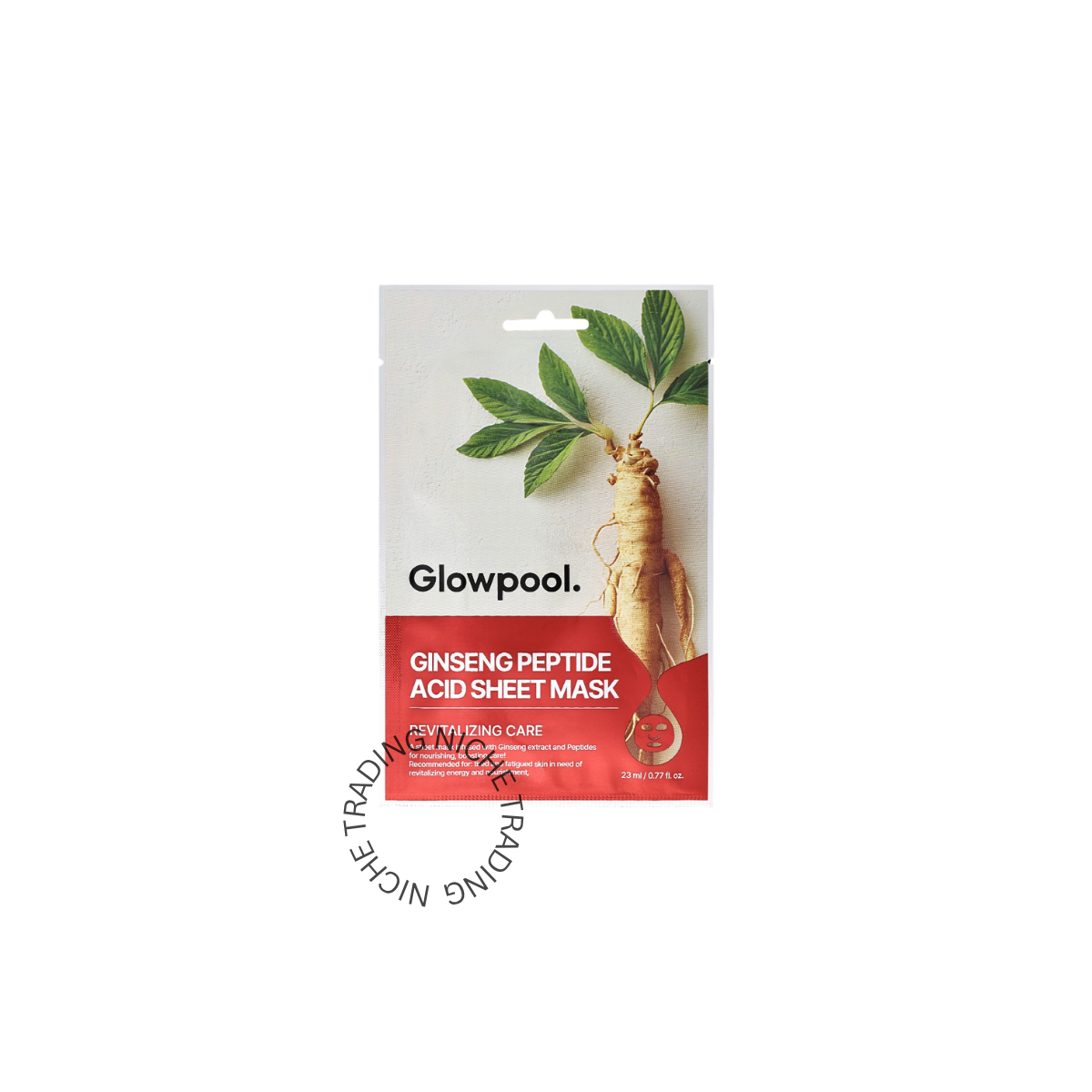 Glowpool GINSENG PEPTIDE ACID SHEET MASK 23ml - Glowpool | Niche Trading Qatar