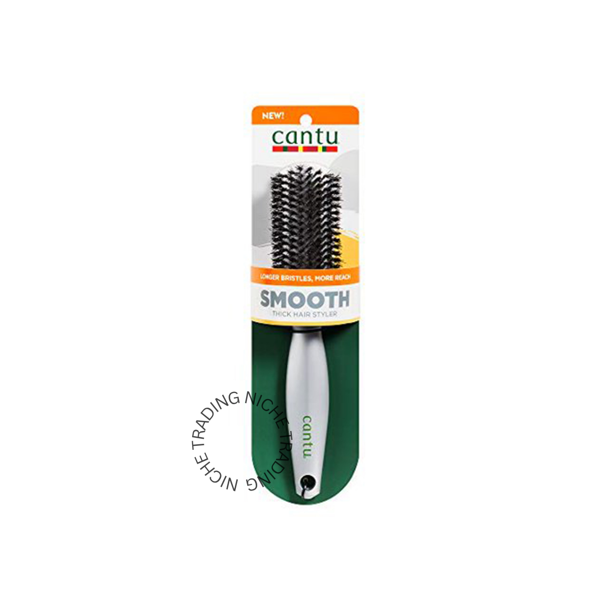 Cantu Plastic Boar Smooth Thick Hair Styler Brush - Cantu | Niche Trading Qatar
