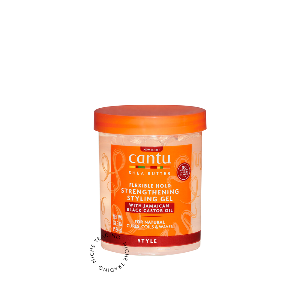 Cantu Jamaican Black Castor Oil Styling Gel, 524g - Cantu | Niche Trading Qatar
