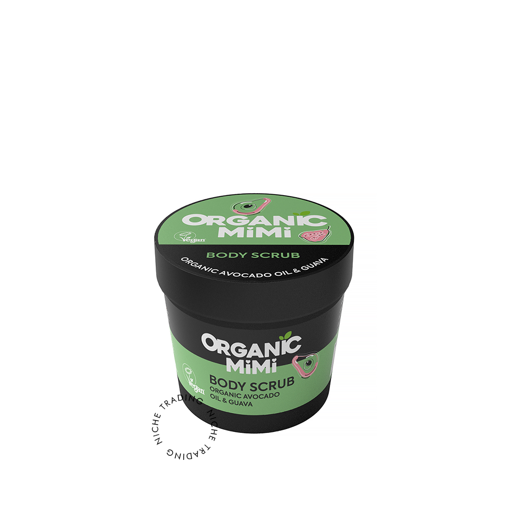 Body Scrub Avocado & Guava, 120g - Organic Mimi | Niche Trading Qatar