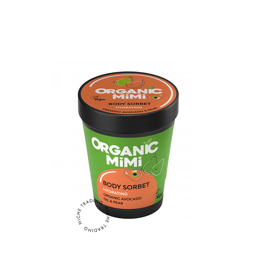 Body Sorbet Hydrating Avocado & Pear, 200ml - Organic Mimi | Niche Trading Qatar