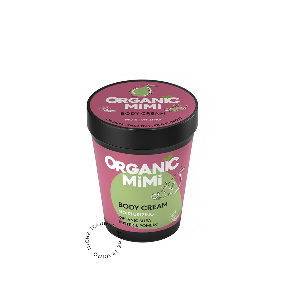 Body Cream Moisturizing Shea & Pomelo, 200ml - Organic Mimi | Niche Trading Qatar