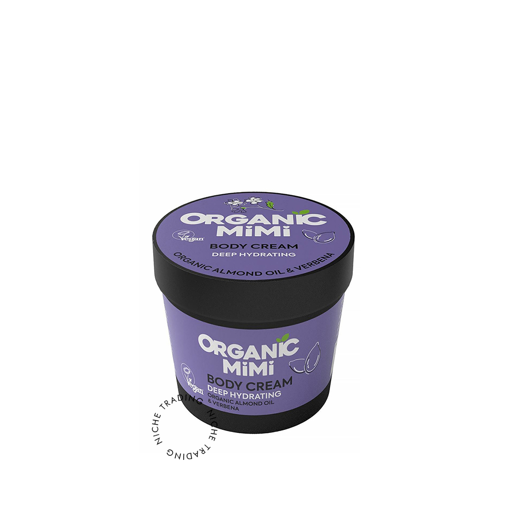 Body Cream Deep Hydrating Almond & Verbena, 100ml - Organic Mimi | Niche Trading Qatar