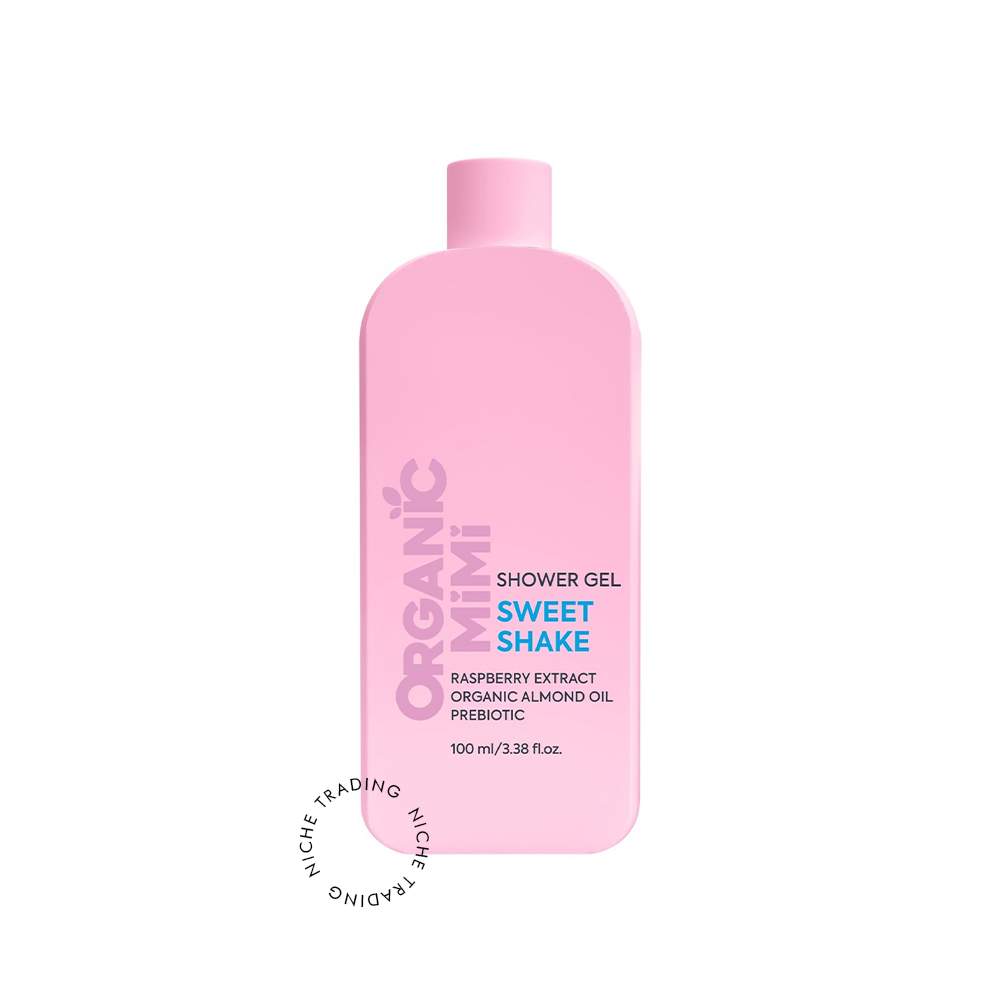 Shower Gel Sweet Shake Raspberry & Almond 100ml - Organic Mimi | Niche Trading Qatar