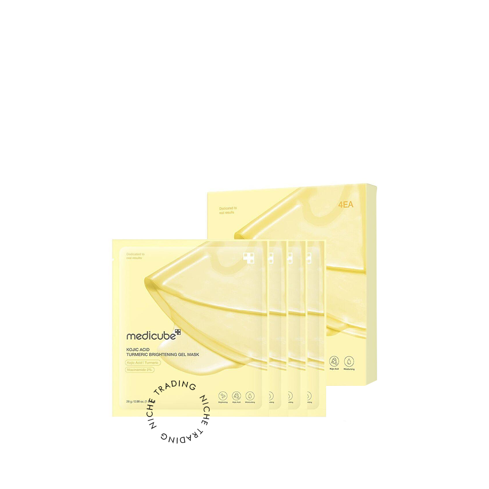 Medicube Brightening Gold Jelly Gel Mask with Kojic Acid & Turmeric - Niche-Trading | Niche Trading Qatar