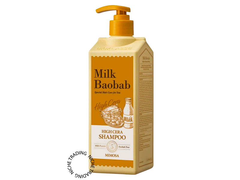 Milk Baobab High Cera Shampoo Mimosa 500ml - Milk Baobab | Niche Trading Qatar