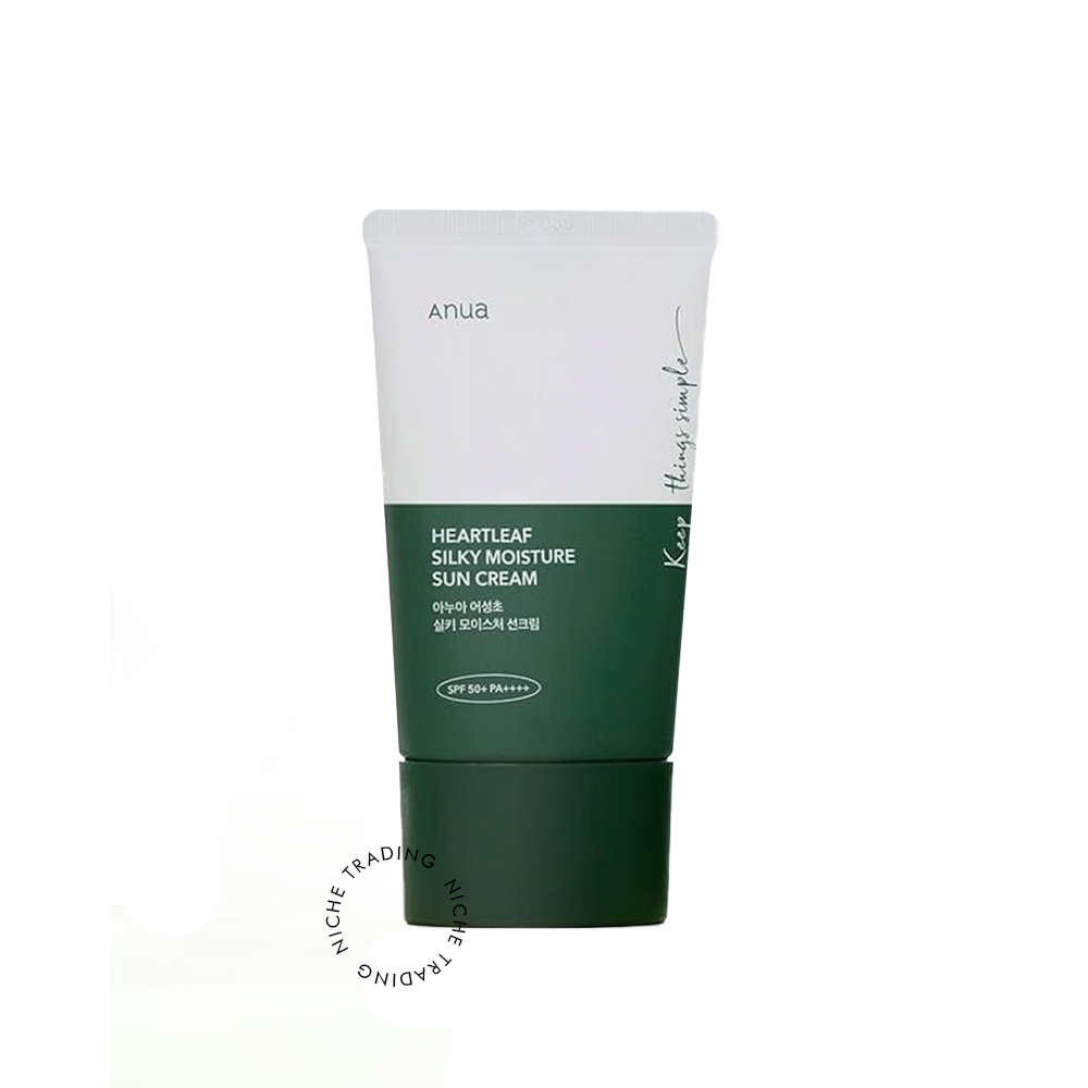 Anua - Heartleaf Silky Moisture Sun Cream SPF50+ 50ml - Anua | Niche Trading Qatar