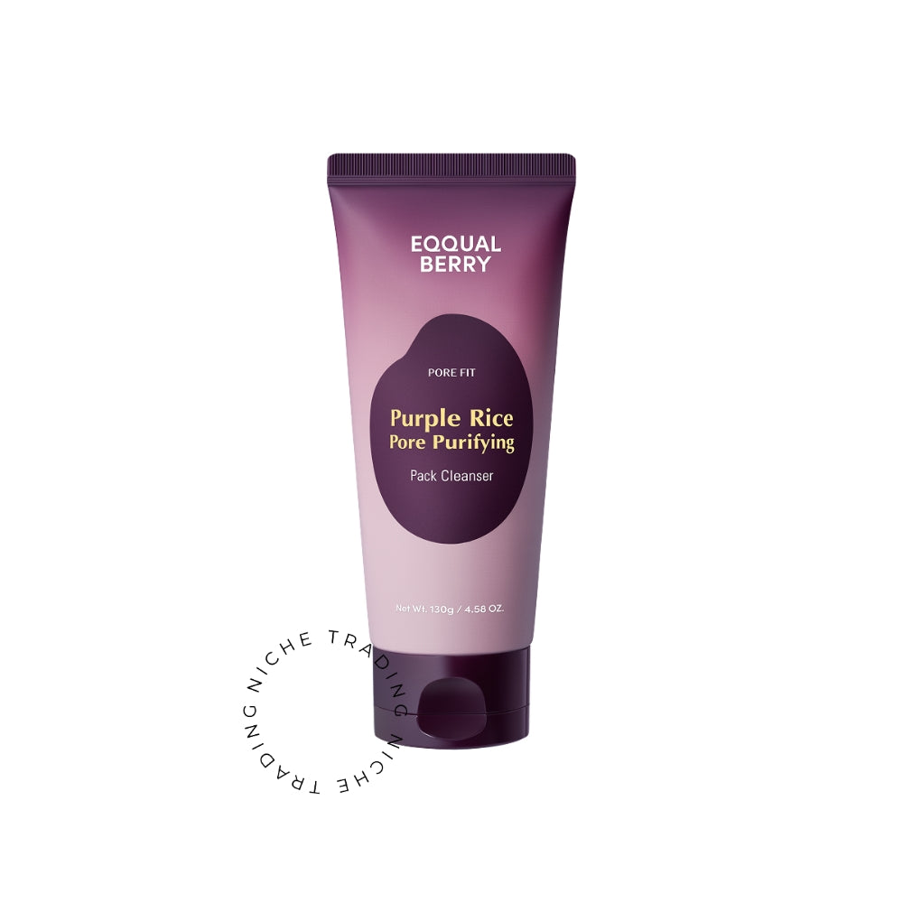Eqqualberry Purple Rice Pore Purifying Pack Cleanser 130g - Eqqualberry | Niche Trading Qatar