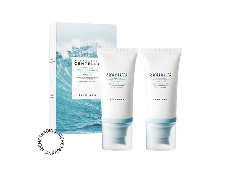 SKIN1004 Madagascar Centella Hyalu-Cica Water-Fit Sun Serum Twin Pack (50ml*2)
