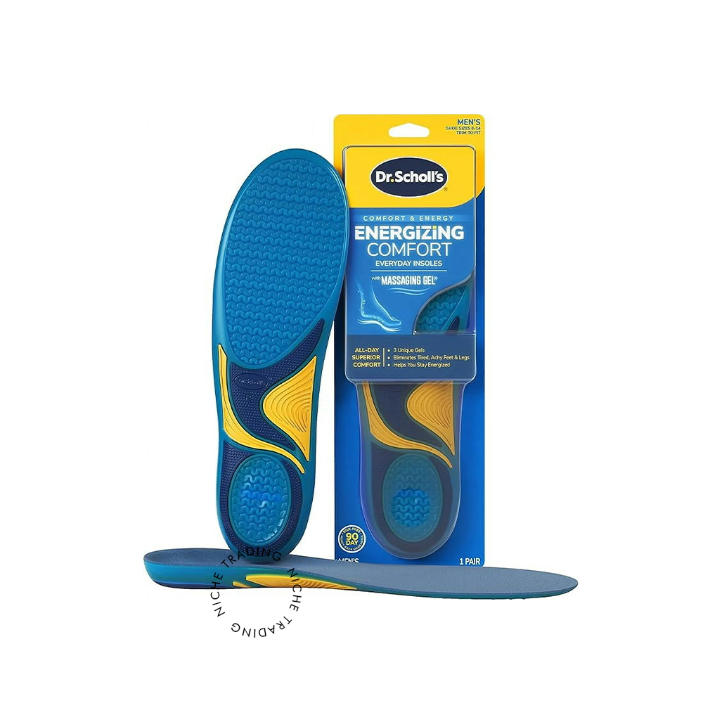 Dr. Scholl’s Energizing Comfort Everyday Insoles with Massaging Gel (M)