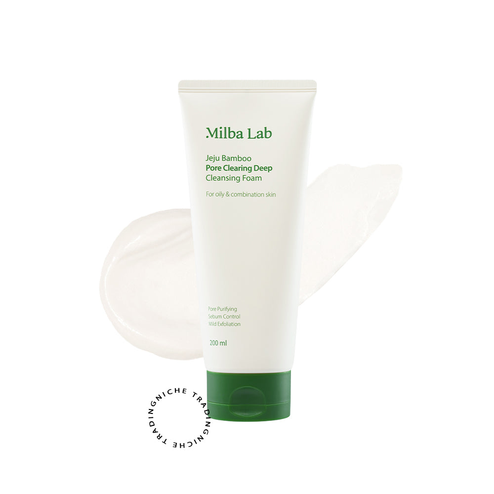 Milba Lab Jeju Bamboo Pore Clearing Deep Cleansing Foam 200ml - Milba Lab | Niche Trading Qatar